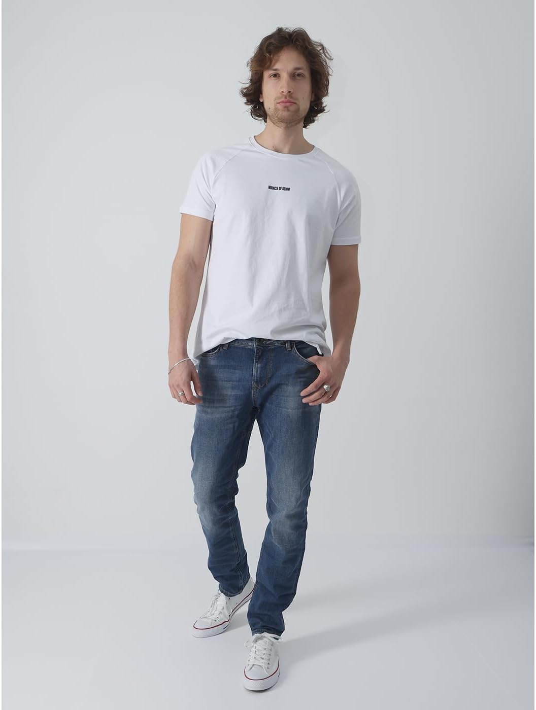 Miracle of Denim M.O.D Herren Jeans Hose Cornell Regular Stretchdenim Salta Blue 32W / 32L Saltablau