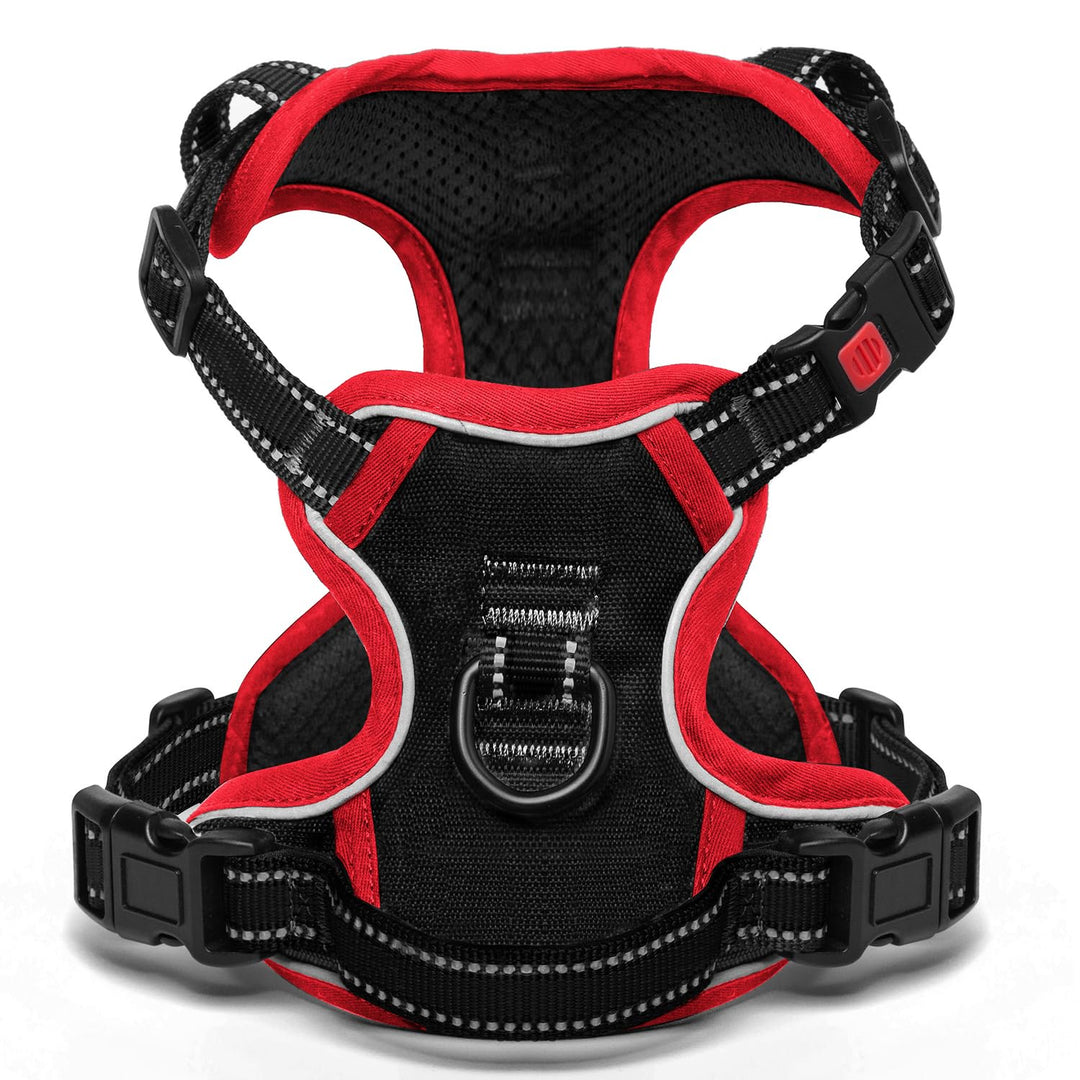 BaoCheng Hundegeschirr Anti Zug Hundegürtel,Kleine/mittlere/grosse Hunde,Atmungsaktives Mesh, Einfac