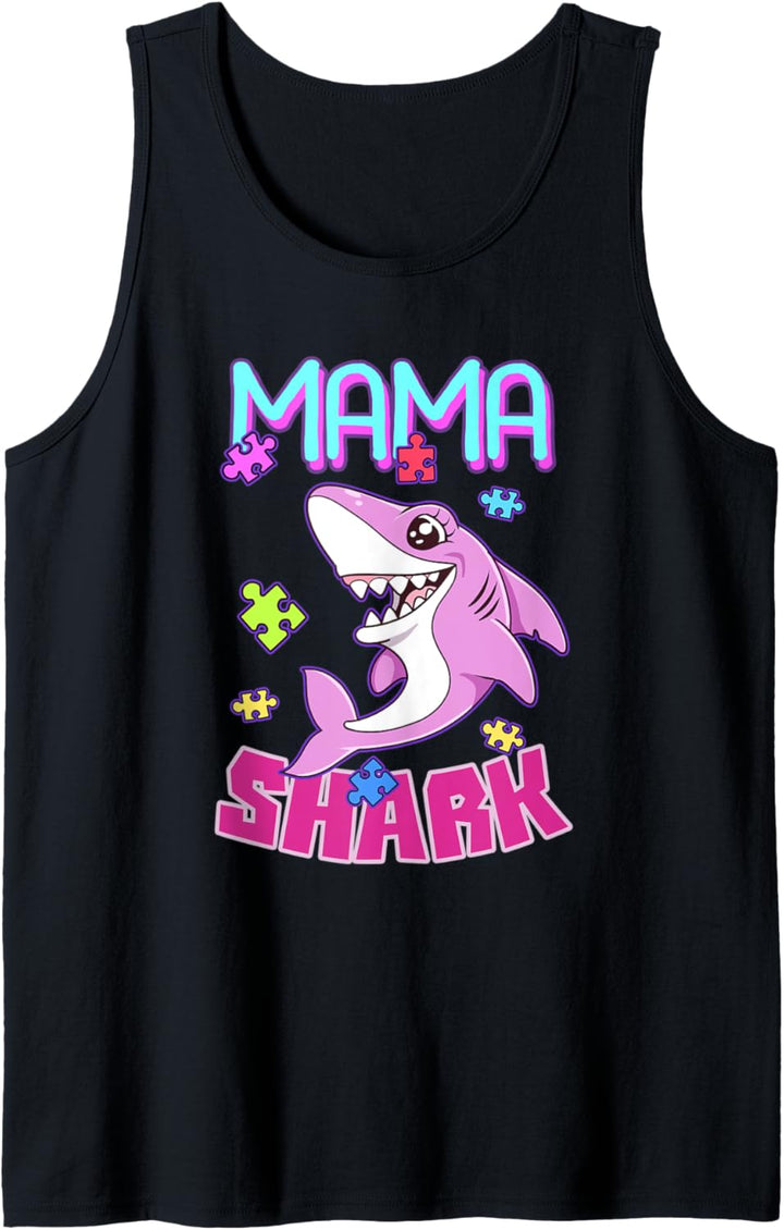 Starke Mama Hai Puzzle Stolze Mama Mutter Mami Tolle Mutti Tank Top