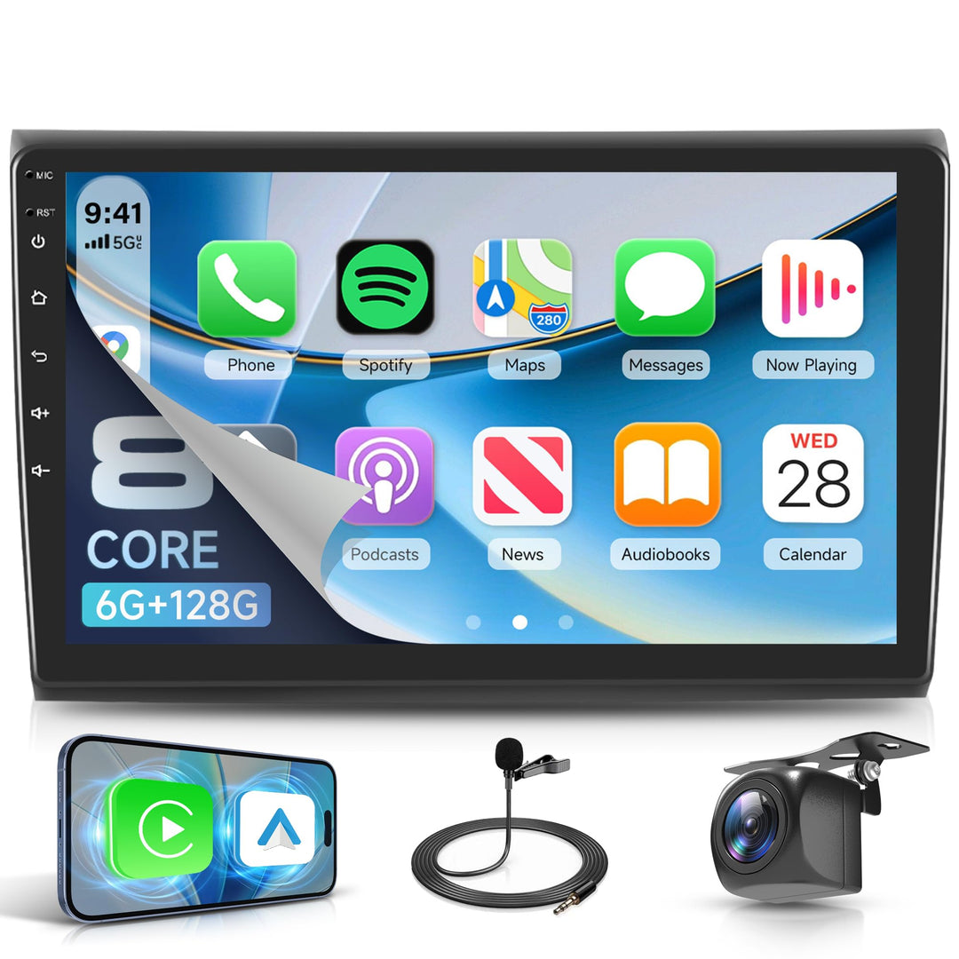 Rimoody 8 Core 6G+128G 9" Autoradio Android für FIAT Bravo 2007-2014 mit Carplay Wireless Android Au
