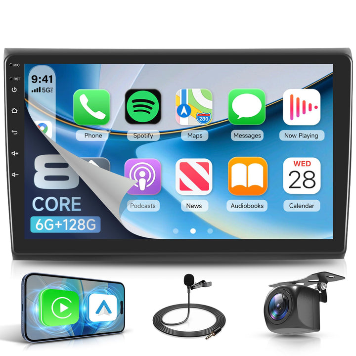 Rimoody 8 Core 6G+128G 9" Autoradio Android für FIAT Bravo 2007-2014 mit Carplay Wireless Android Au