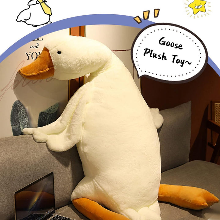 Tiiyee Gans Kuscheltier, Schwan Stofftier Schweden Plüsch Stuffed Toy Riesige Plüschtiere Ente Puppe
