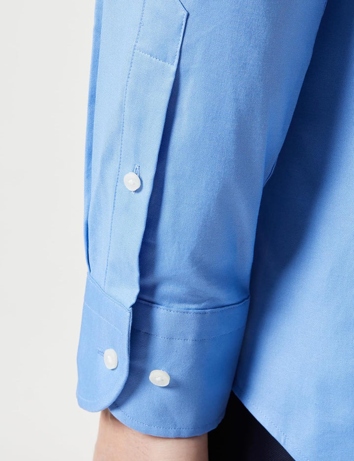 Tommy Hilfiger Herren Hemd Oxford Regular-Fit Langarm 39W Blau (New Shirt Blue), 39W Blau (New Shirt