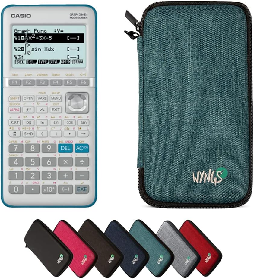 CALCUSO Sparpaket Türkis vom Taschenrecher Casio Graph 35+ E II türkis Casio Graph 35+EII, türkis Ca