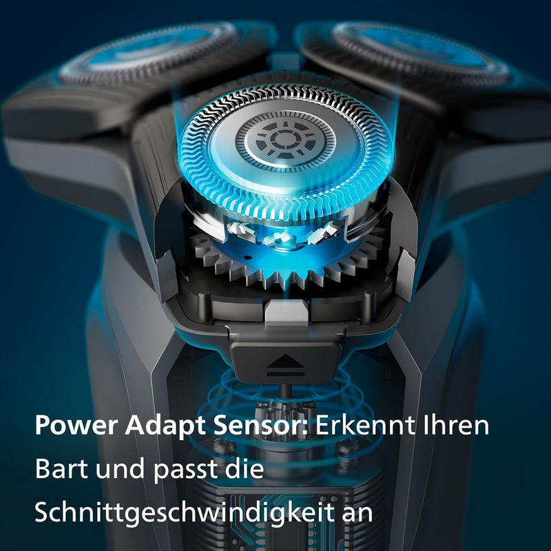 Philips Shaver Series 5000 – Elektrischer Nass- und Trockenrasierer für Herren mit ausklappbarem Tri