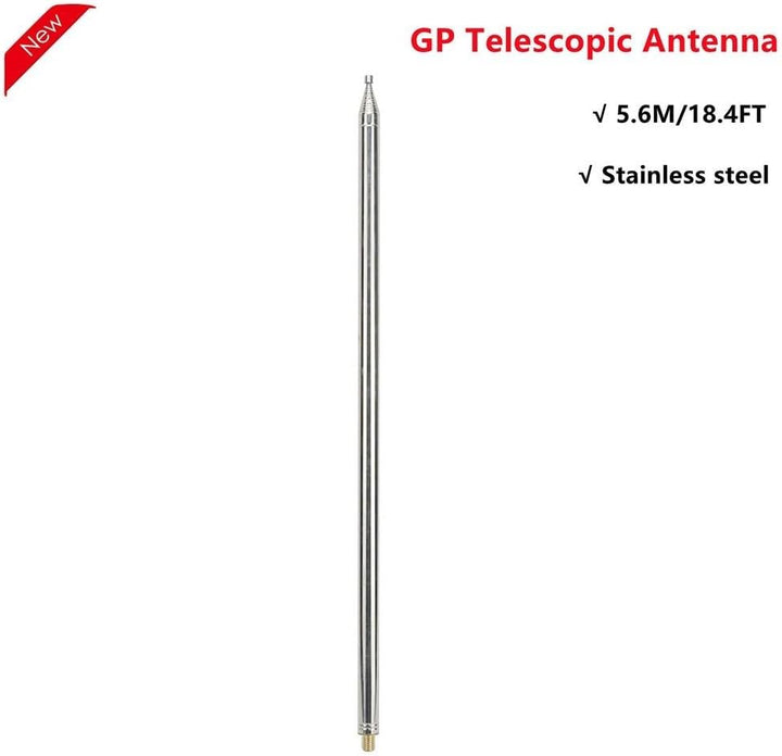 Teleskopantenne, leicht, 5,6 m, Teleskopantenne, Yagi-Antenne, ideal für Ham Radio, 14 Abschnitte