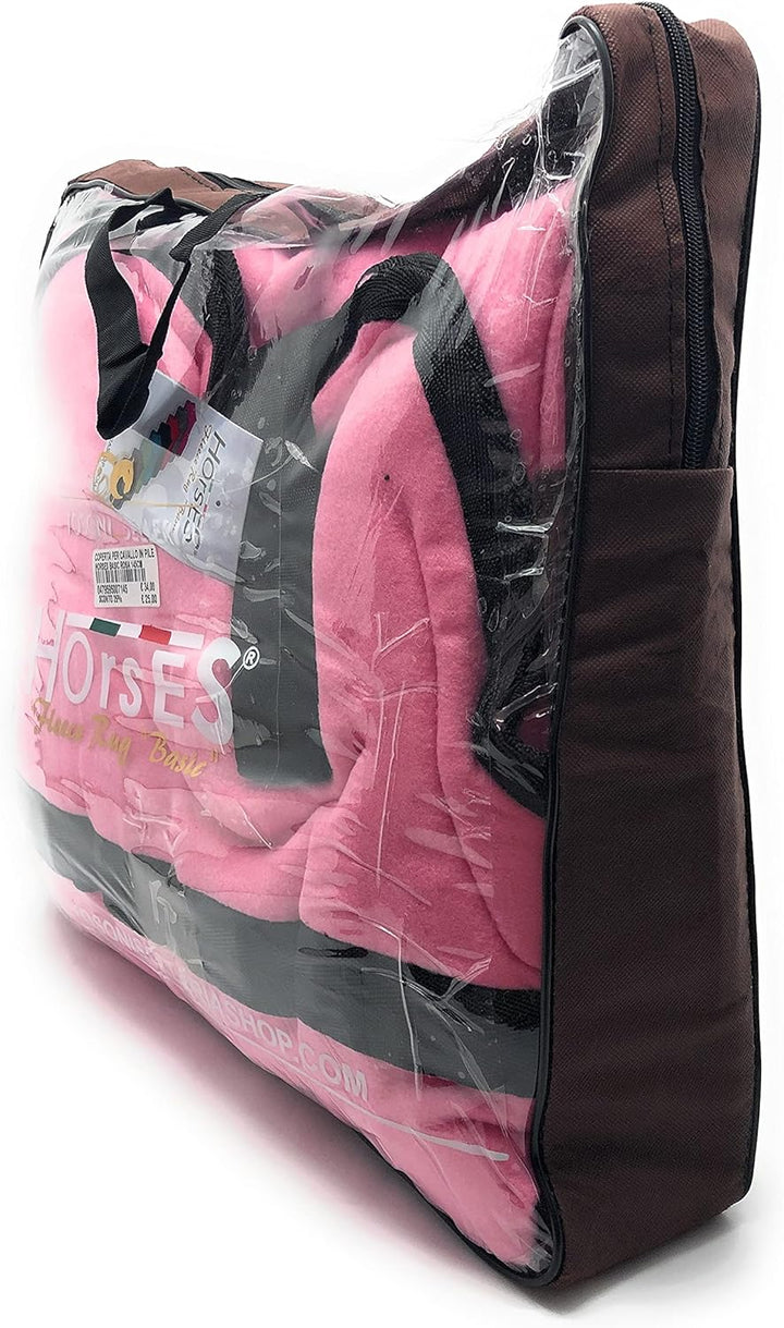 Horses, Fleece Pferdedecke, Basismodell, weich und bequem, ideal für Transport und Feierabend, Gröss