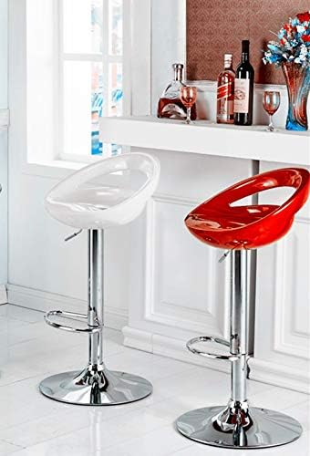 Barhocker 2er Set aus ABS Kunststoff, drehbar Barhocker in Höhe verstellbar von 55 bis 75 cm, Barhoc