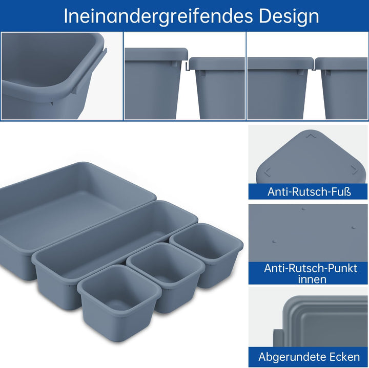 45 Stück Werkzeugkoffer Leer Organizer Sortierbox, Werkzeugaufbewahrung Schubladen Ordnungssystem We