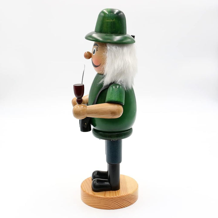 Dekohelden24 Lustiges Räuchermännchen als Jäger, ca. 24 cm, Holz, Jäger