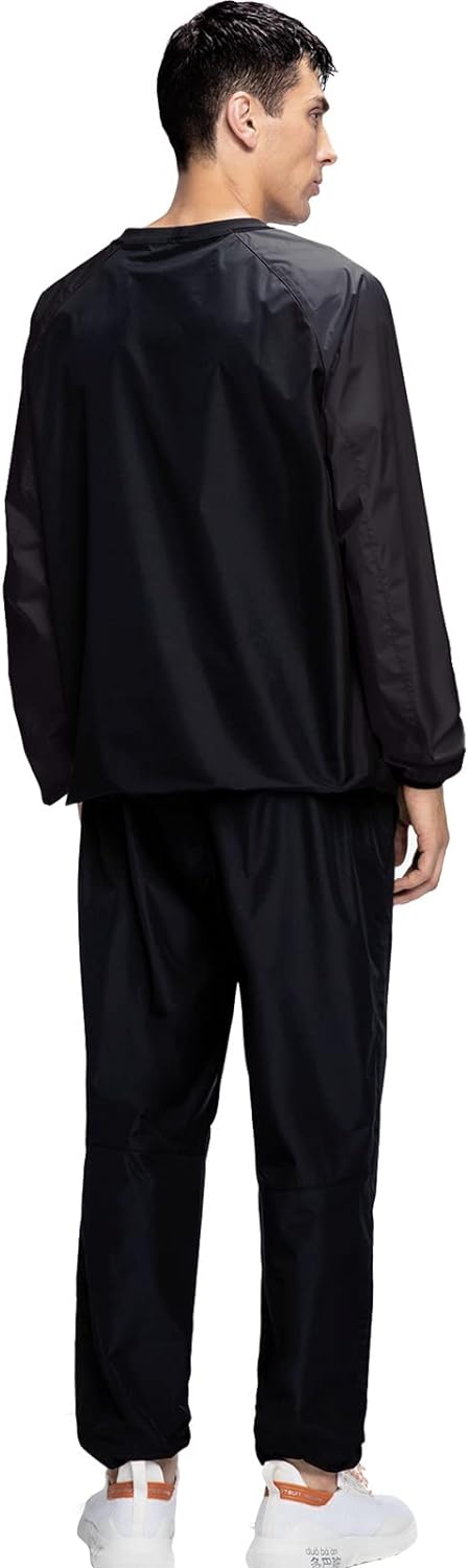 HOTSUIT Saunaanzug für Herren, reissfest Schwarz 4XL, Schwarz 4XL