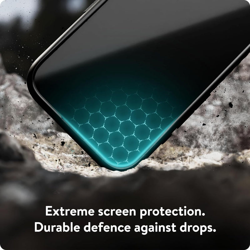 Mous - Ultra Resistant Hybrid Glas Displayschutzfolie für iPhone 15 Plus - Anti-Kratzer & Bruchsiche