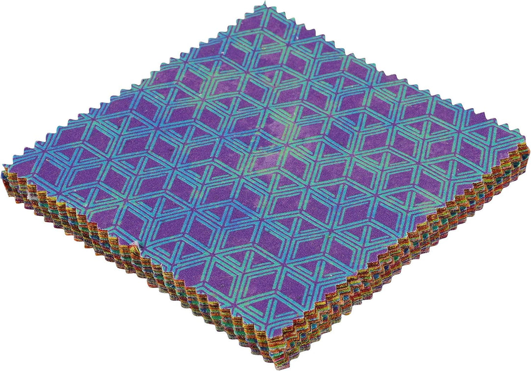 Soimoi Batik Drucken Vorgeschnittenen 5-Zoll-Baumwollgewebe Heimwerker Patchwork Sewing Craft Steppe