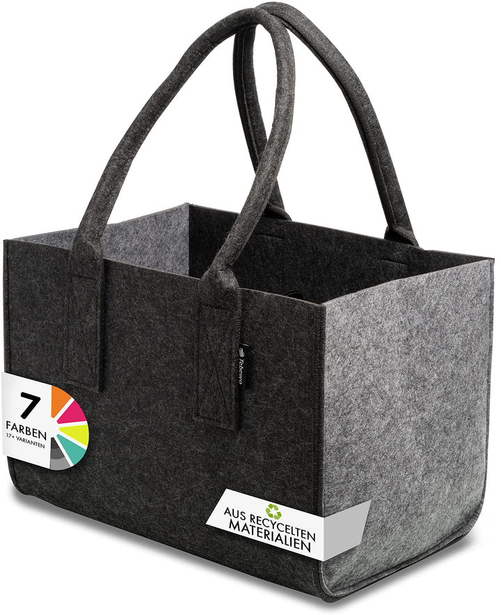 Tebewo Filztasche Premium - praktische Einkaufstasche - modische Shopping Bag - Einkaufskorb aus Fil