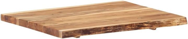 vidaXL Massivholz Tischplatte Baumkante Massivholzplatte Akazie 80x(50-60) x3,8cm 80 x 60 x 3.8 cm,