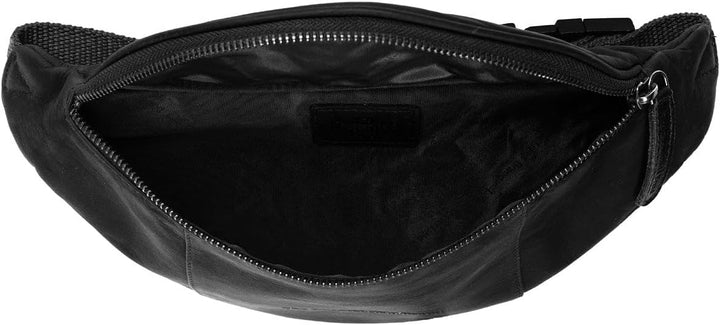 The Chesterfield Brand Eden - Gürteltasche Leder 28 cm Black Schwarz, Schwarz