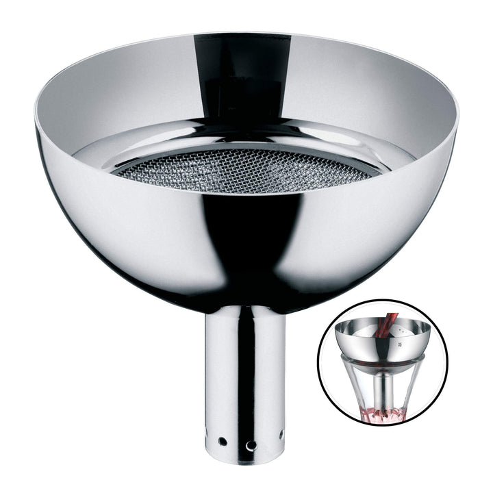WMF Vino Dekantiertrichter mit feinen Löchern 9 cm, Cromargan Edelstahl, gegen Kork- oder Depotreste