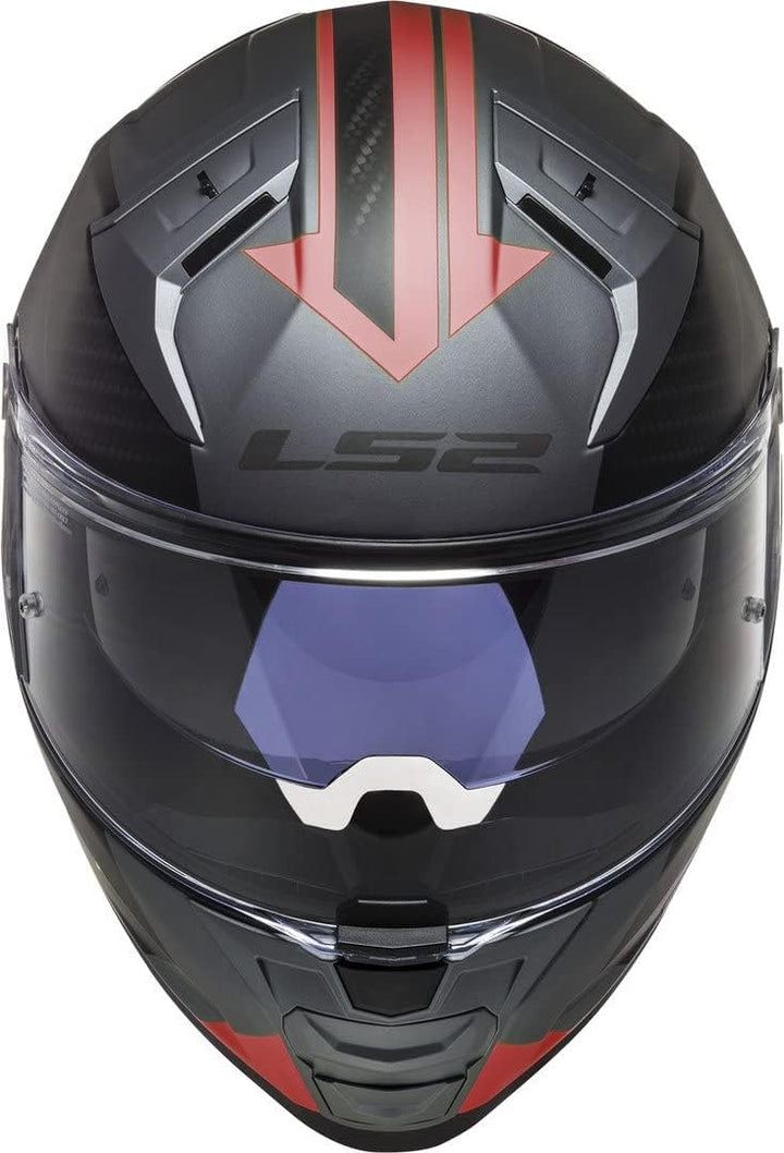 LS2, Integralhelme motorrad VECTOR II Splitter mat titanium red, L L mat titanium red, L mat titaniu