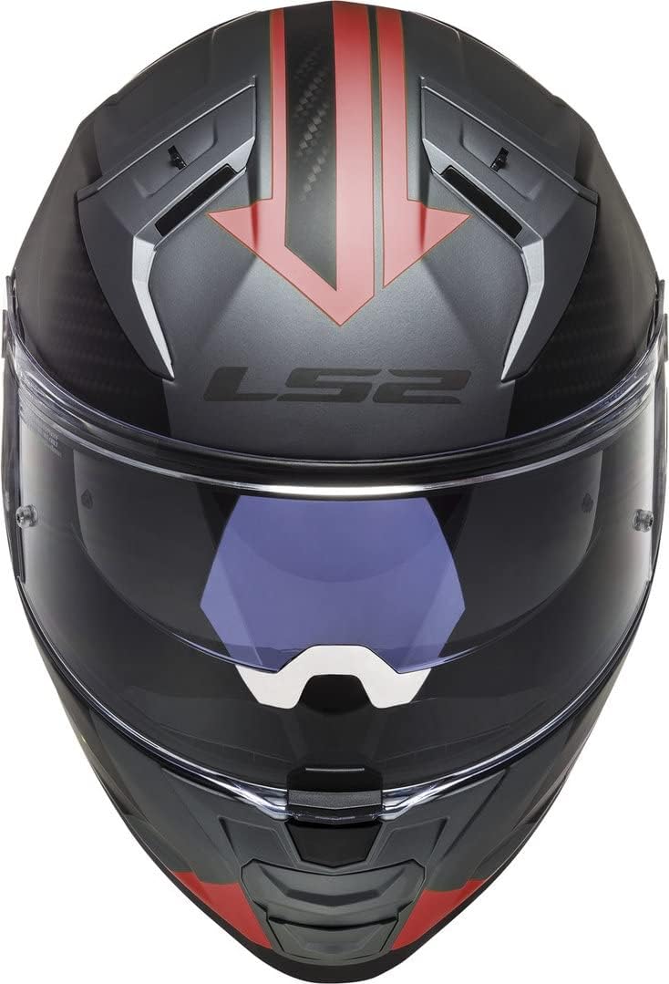 LS2, Integralhelme motorrad VECTOR II Splitter mat titanium red, S S mat titanium red, S mat titaniu