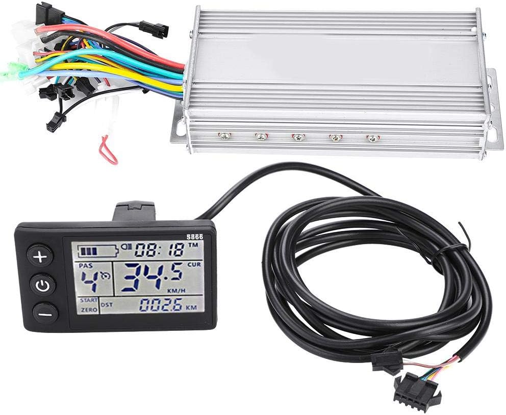 Vikye E-Bike Brushless Controller, wasserdichtes LCD-Display Elektro-Fahrradroller Motor Controller
