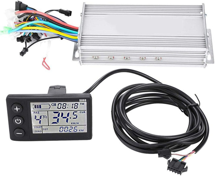 Vikye E-Bike Brushless Controller, wasserdichtes LCD-Display Elektro-Fahrradroller Motor Controller