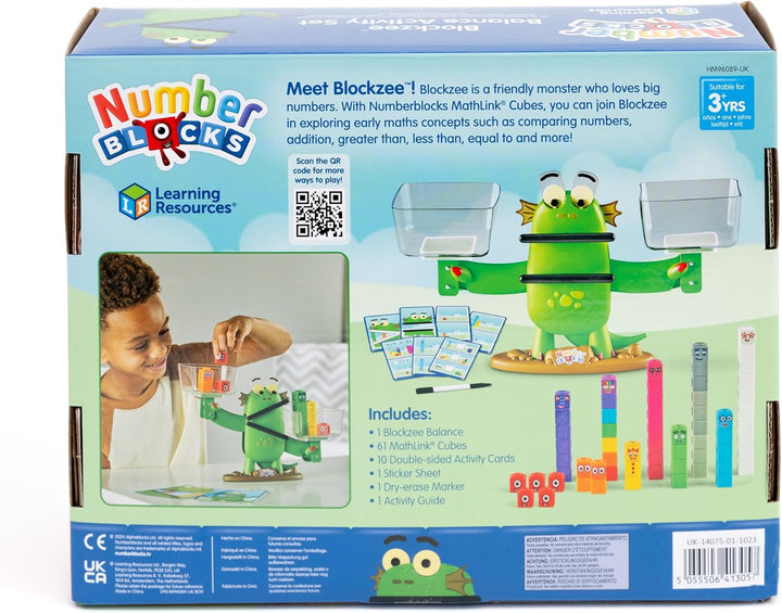 Learning Resources Numberblocks Blockzee Gleichgewichtsspiel, ab 3 Jahren, Mathe- und Zahlenspielzeu