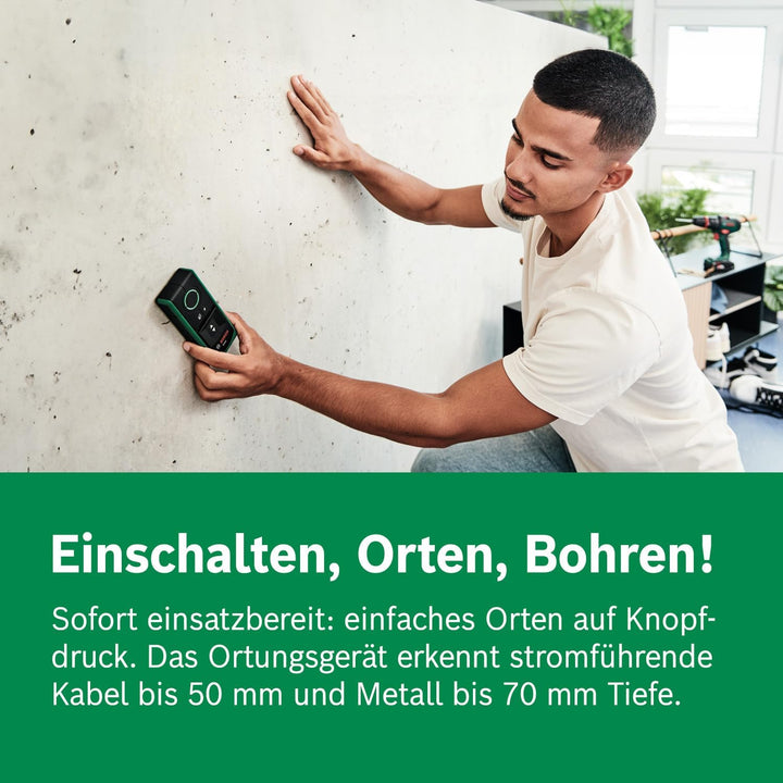 Bosch Ortungsgerät Truvo der 2. Generation (einfache Ein-Knopf-Bedienung, einfaches Orten von stromf