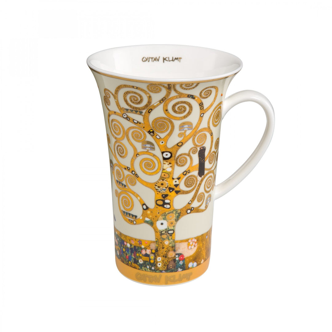 Goebel 67-012-04-1 Tree of Life Becher, Porzellan, Gold