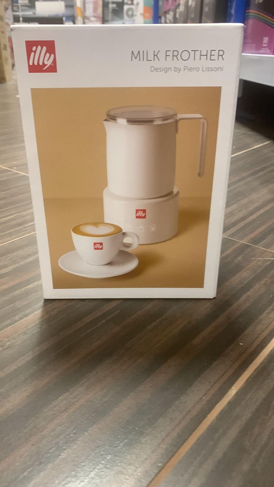 illy Milk Frother elektrischer Milchaufschäumer für heisse und kalte Milchschaum und heisse Schokola