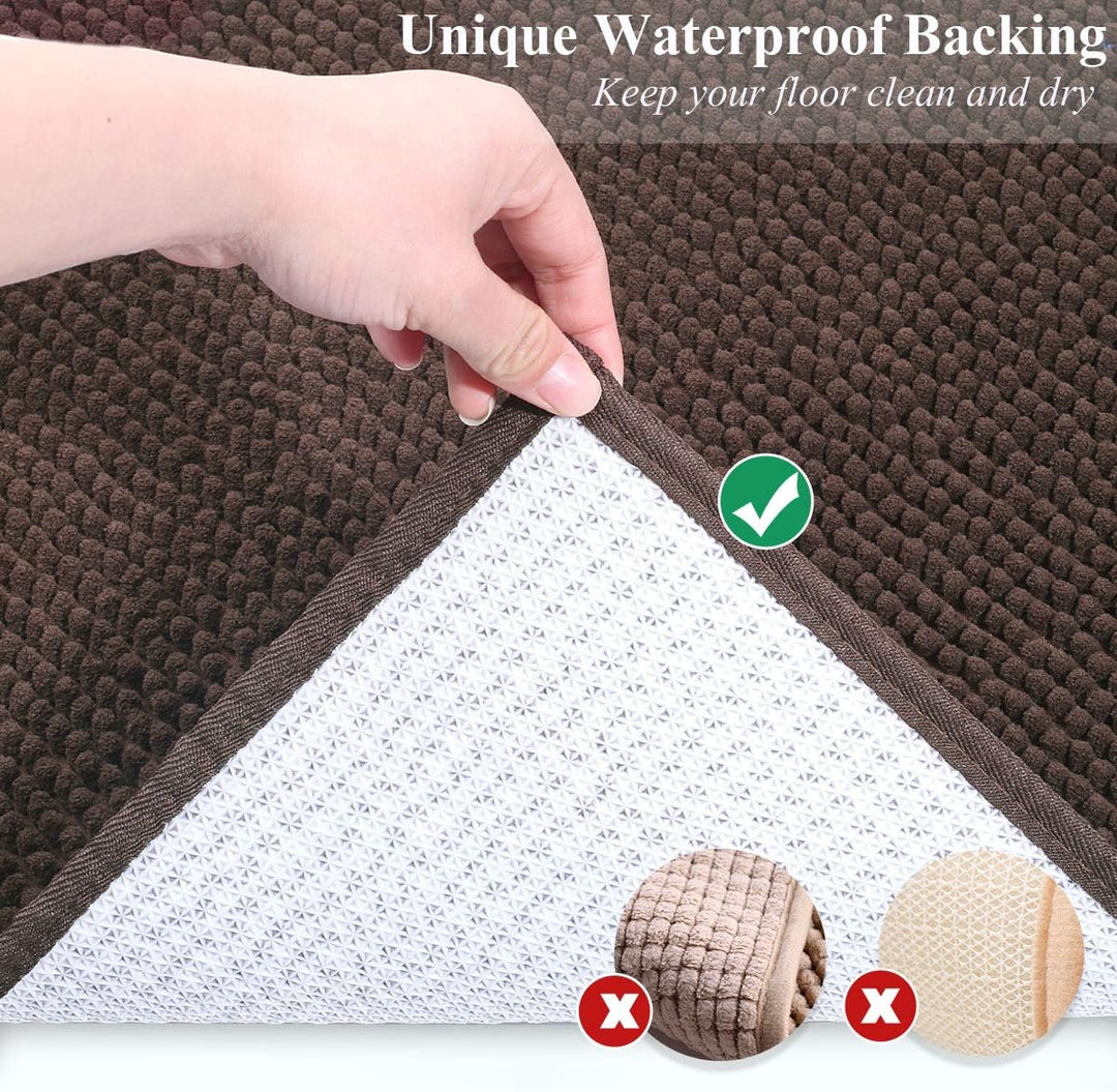 VIVAGLORY Soft Katzenklo-Matte, Grosse Streufangmatte für die Indoor Katze, Maschinenwaschbar Cat Ki
