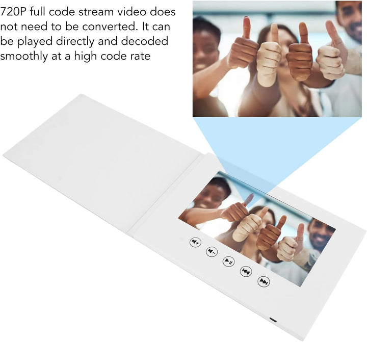 Video Grusskarte, Elektronische Videobroschüre mit LCD Bildschirm, Digitale Grusskarte, für Geburtst