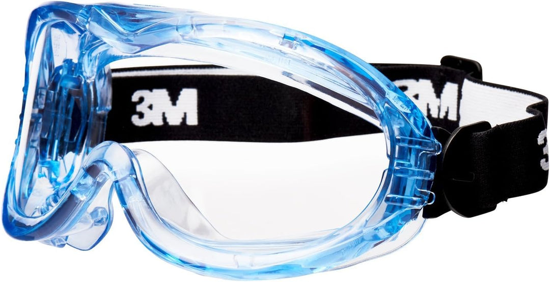 3M Kapselgehörschutz 90563E, Zusammenklappbarer Ohrenschützer, schwarz & Vollsichtschutzbrille Fahre