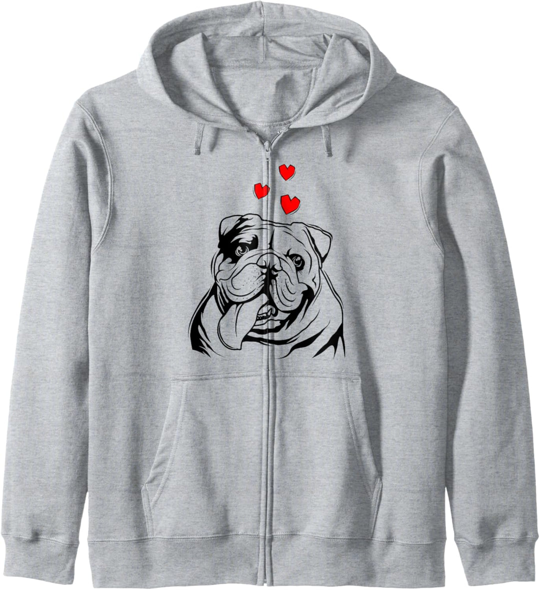 Englische Bulldogge Liebe Frauchen Bully Geschenkidee Kapuzenjacke