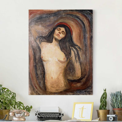 Bilderwelten Leinwandbild div. Künstler E. Munch Madonna 80 x 60cm 80cm x 60cm Edvard Munch - Madonn