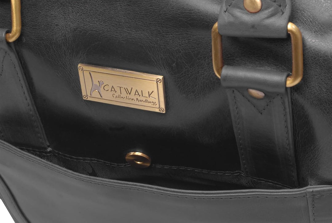 CATWALK COLLECTION HANDBAGS - Vintage Leder - Reisetasche/Freizeittasche/Sporttaschevon/Wochenendtac