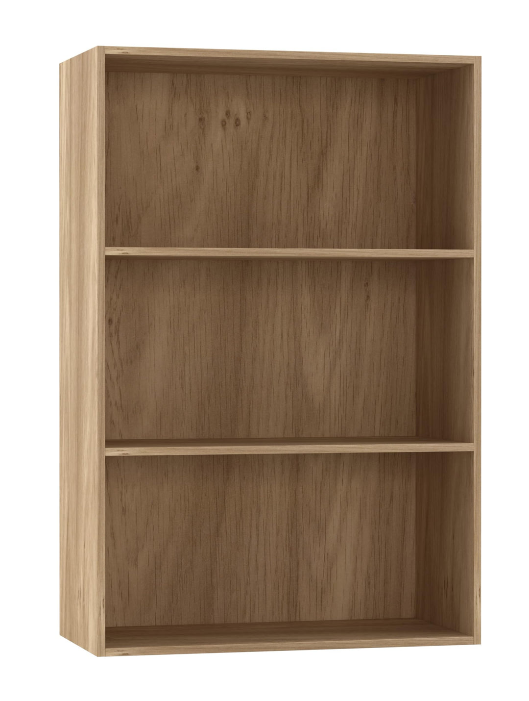 URBNLIVING Oslo Bücherregal, 3 Etagen, Holz, breit, Eiche, Eiche
