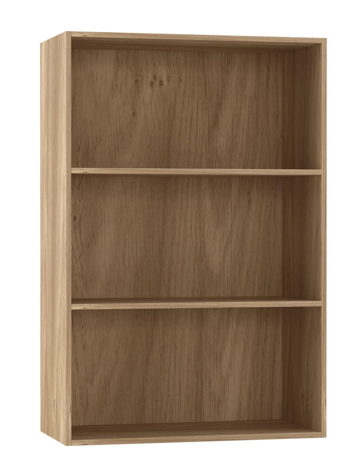 URBNLIVING Oslo Bücherregal, 3 Etagen, Holz, breit, Eiche, Eiche