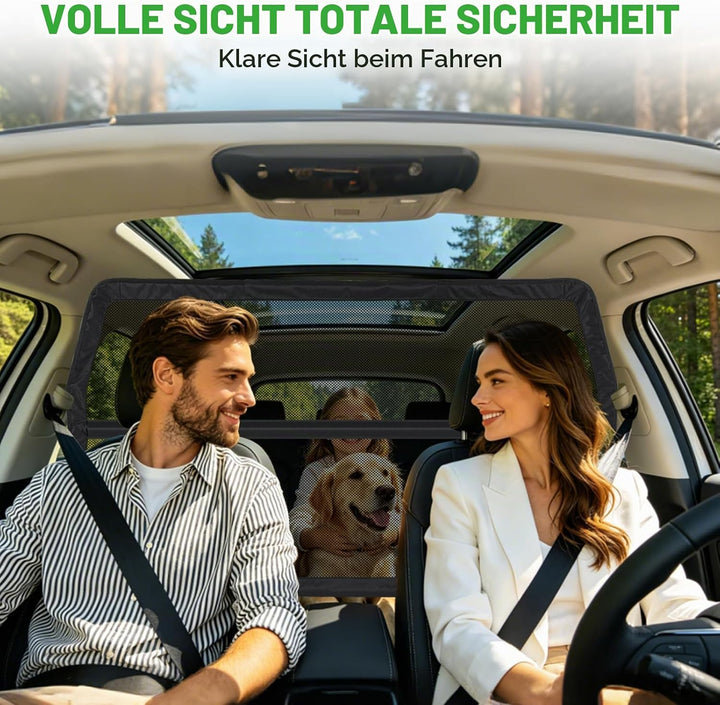LIROPAU Hundegitter Auto, Hundegitter für Auto Rücksitz &amp; Kofferraum, Fahrzeug Sicherheitsnetz für H