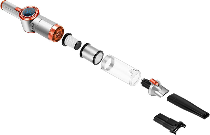 TurboTronic/Akku Handstaubsauger/schwarz-Gold, schwarz-Silber, Silber-orange/kabelloser Akkustabsaug