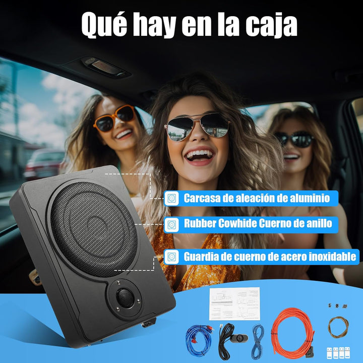 Auto-Subwoofer Audio Mit Passende Verbindungskabel Auto Untersitz Kfz Aktiv Bassbox 31.5 * 24 * 7.5C