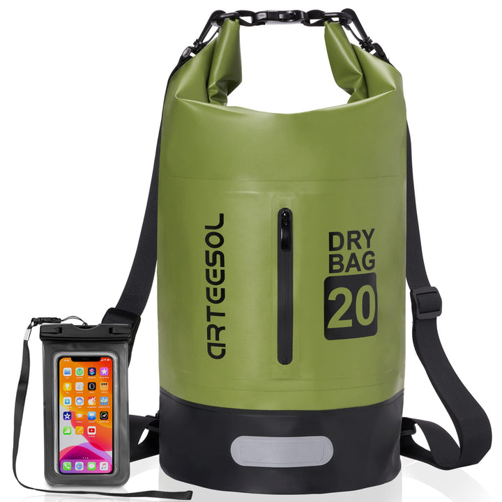 Dry Bag wasserdichte Tasche 5L/10L/20L/30L Wasserfester Beutel Packsack mit Langen Doppeltem Verstel