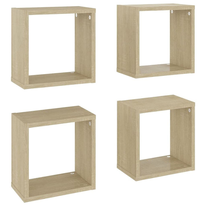 vidaXL 4X Würfelregal Wandregal Hängeregal Cube Lounge CD Regal Dekoregal Bücherregal Schweberegal W