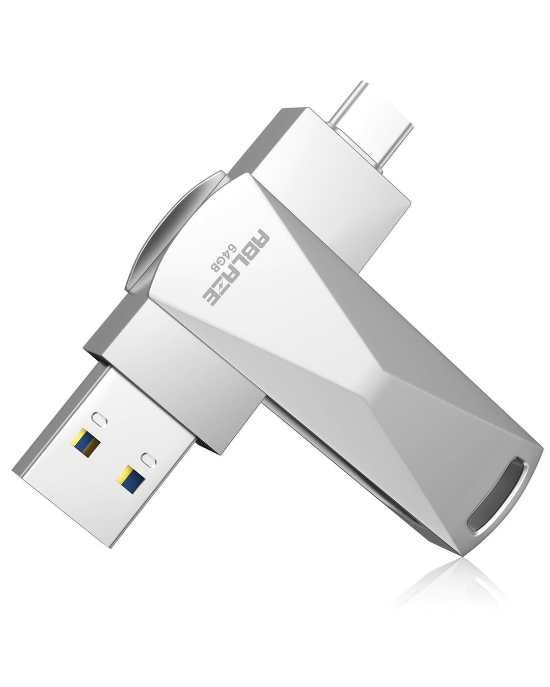 ABLAZE 64 GB USB C Stick, Dual USB 3.0 + Typ C, kompatibel mit iPhone 16/15, Android-Smartphones, Co