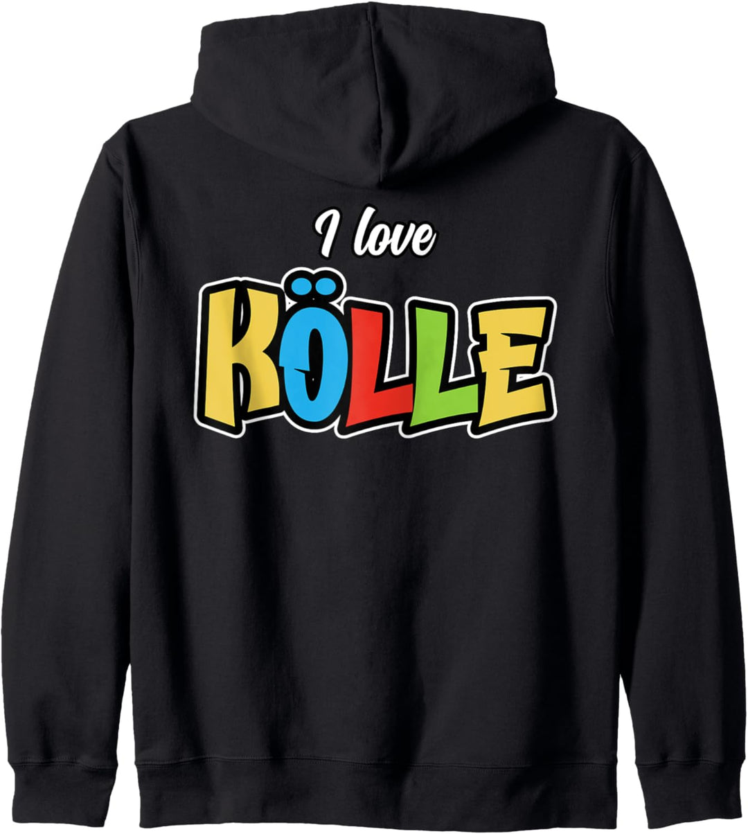 I love Kölle. Buntes Karneval Kapuzenjacke