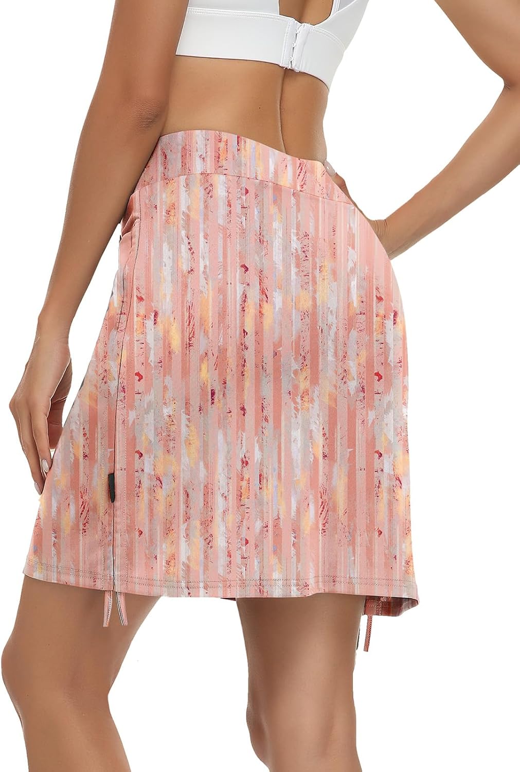 Soneven Hosenrock Damen Knielang Kurz Tennisrock Wanderrock Damen mit Innenhose Sport Rock Tennis Sk