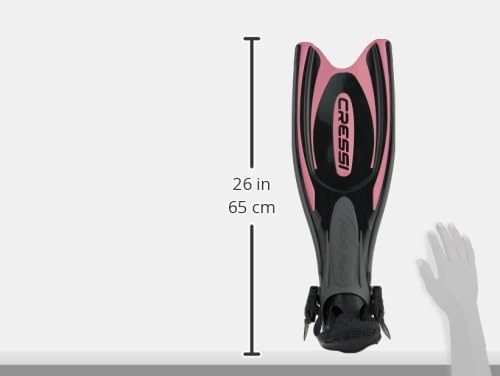 Cressi Frog Plus Tauchflossen Erwachsene XS/S - 36/39 Schwarz/Rosa, XS/S - 36/39 Schwarz/Rosa