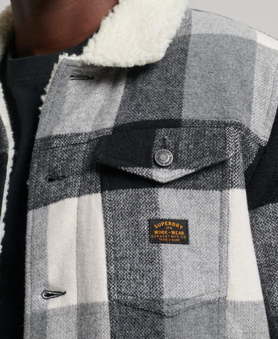 Superdry Herren Highwayman Wool Sherpa Trucker Jacket