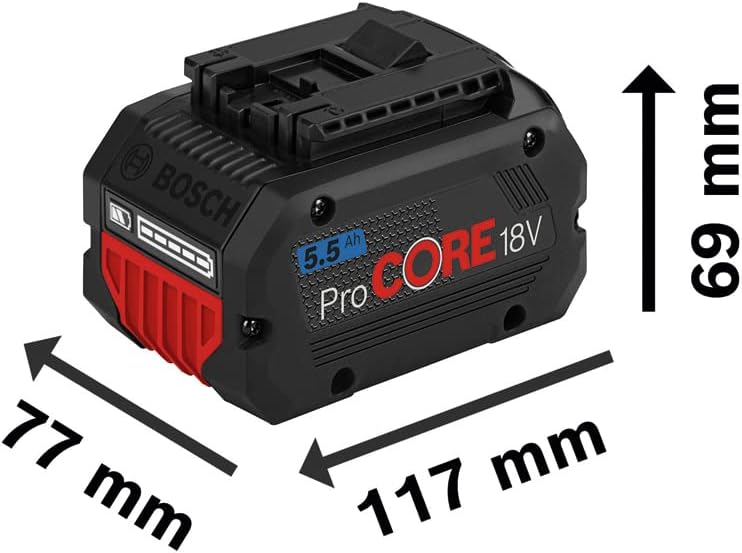 Bosch Professional 18V System Akku ProCORE18V 5.5 Ah (18V, 955 g, im Karton), 5.5 Ah