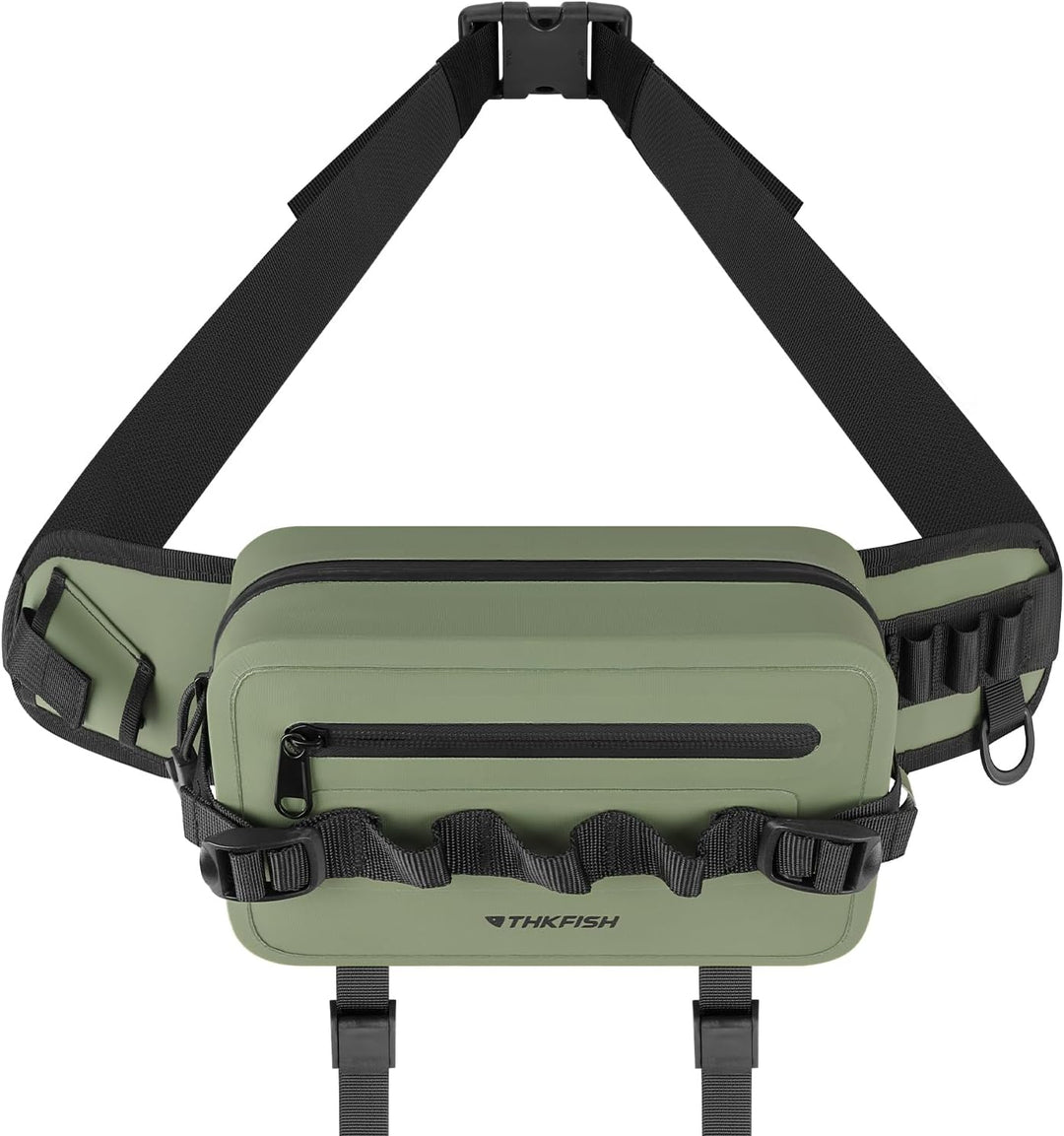 THKFISH Angeltasche Wasserdicht Hüfttasche IPX8, Bauchtasche Wasserdicht mit Luftdichtem Reissversch