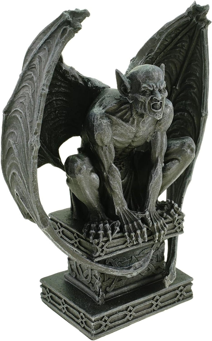 Vogler Midnight Demon mit Schwingen auf Sockel Dämon Gargoyle 19 cm Figur